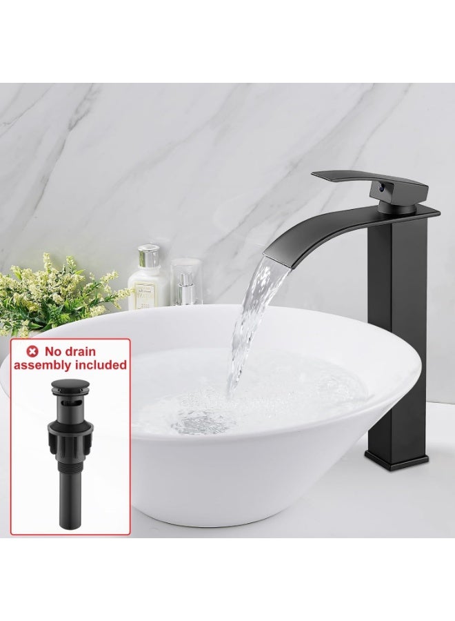 واي دي صنبور حوض حمام عصري بتصميم شلال، بمقبض واحد، يُثبت على سطح الحوض، مزود بفوهة عريضة، يوفر تدفقًا سلسًا للمياه، مناسب لأحواض الغسيل والحمامات، سهل التركيب. - Image 4